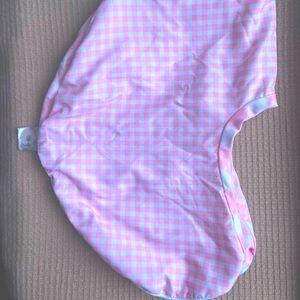 Pink Gingham Boppy Cover
